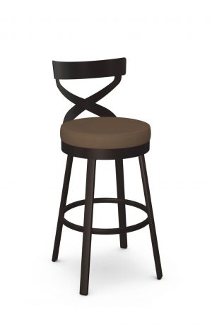 Amisco's Lincoln Bronze Swivel Bar Stool