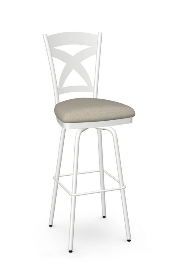 Buy Amisco Lincoln Swivel Bar Stool w/ Back Free shipping!