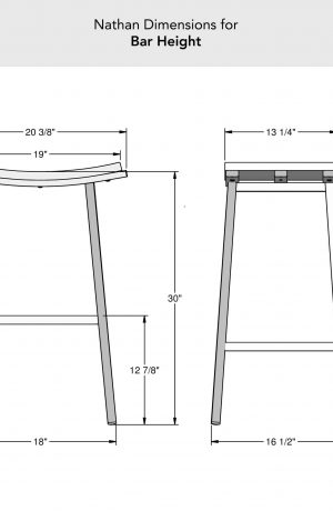 Amisco's Nathan Bar Height Dimensions