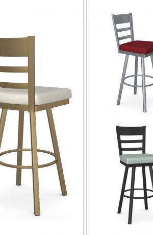 Amisco's Owen Customizable Swivel Bar Stool in a Variety of Colors