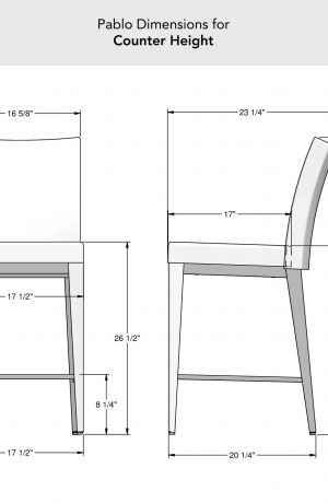 Amisco's Pablo Counter Height Dimensions