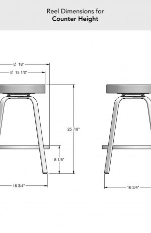 Amisco's Reel Counter Height Dimensions