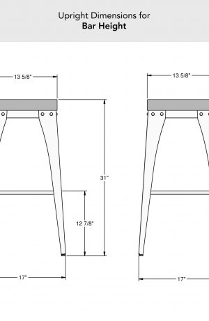 Amisco's Upright Bar Height Dimensions