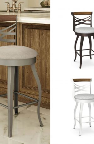 Amisco's Whisky Traditional Custom Made Swivel Bar Stool