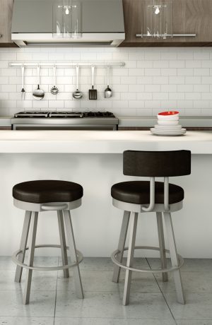 Amisco Barry Swivel Stool in Kitchen