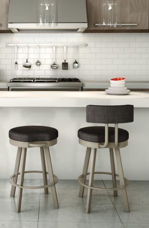 Amisco Barry Swivel Stool in Industrial Kitchen