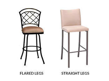 Barstools: Flared Legs vs. Straight Legs