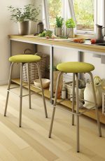 Amisco Button Swivel Stool at Small Counter
