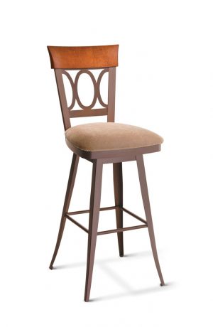 Amisco Cindy Swivel Stool with Back