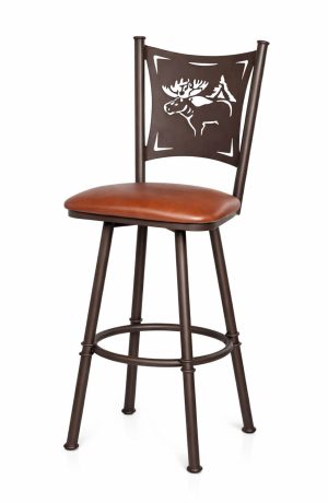 Creation Collection's Elk Bar Stool Laser Cut Back