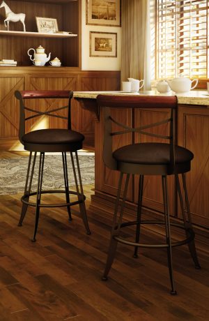 Amisco Historian Swivel Stool in Farmhouse Kitchen