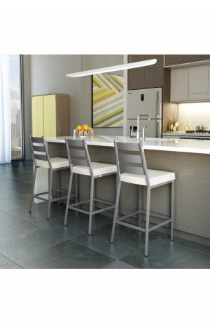 Amisco No-Swivel Stool in Clean Modern Kitchen