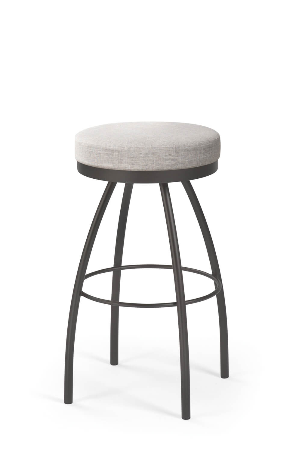 Trica Adam Backless Swivel Stool For, Backless Fabric Bar Stools