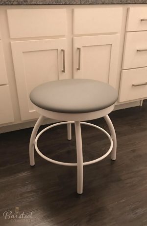 Trica's Adam Vanity Swivel Stool in Bathroom
