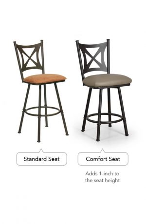Trica Aramis Swivel Stool - Available in Standard Seat or Comfort Seat