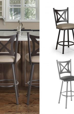Trica's Aramis Traditional Swivel Bar Stool - Custom Made Choices
