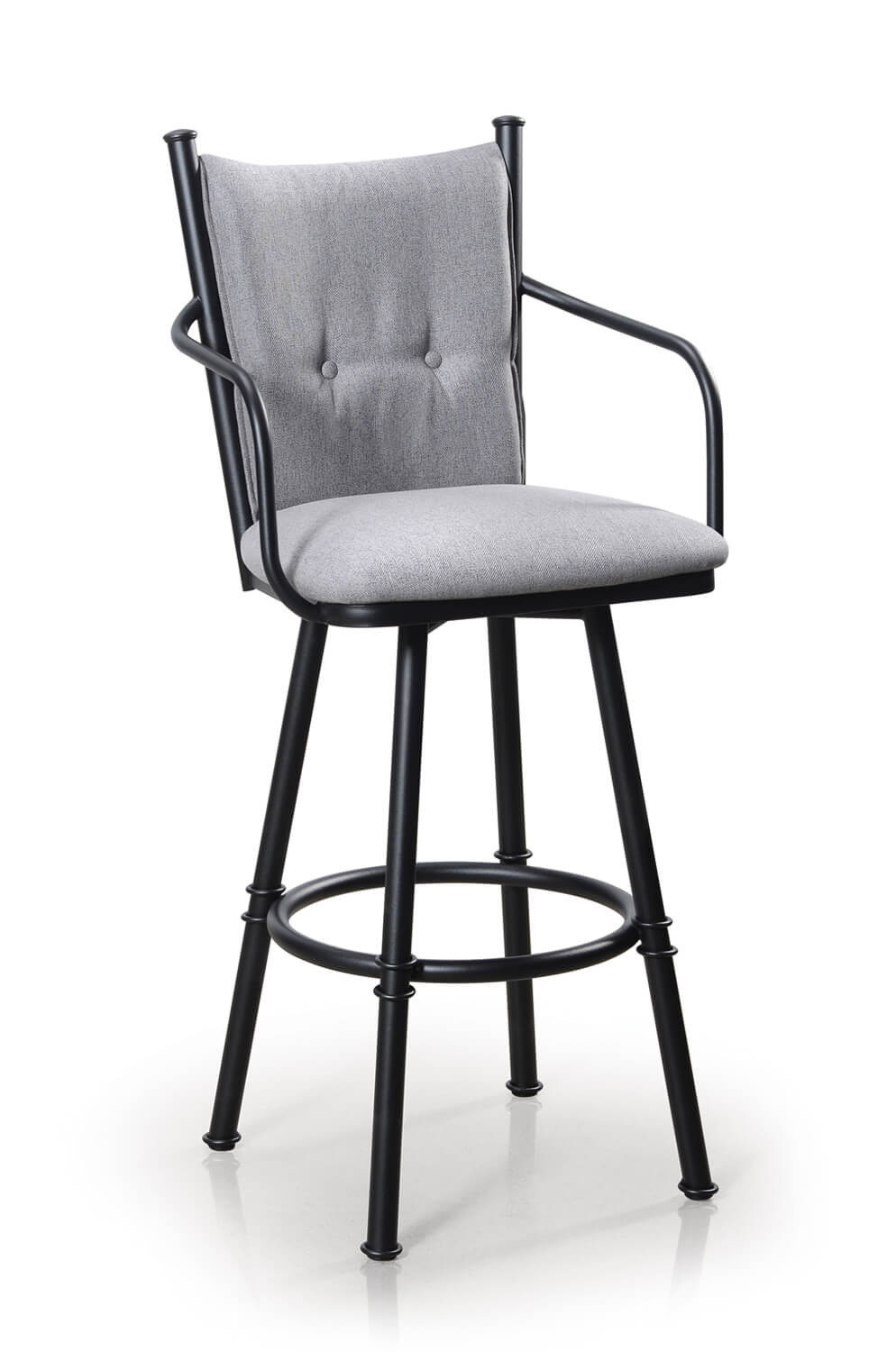 swivel stool with back and arms