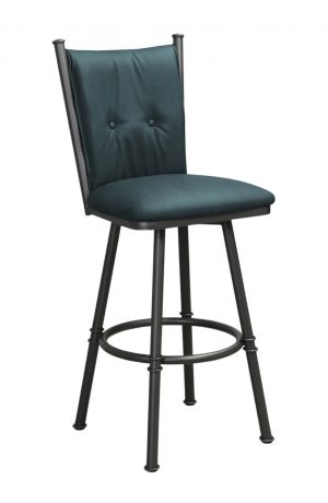 Trica's Arthur Swivel Bar Stool in Dillon Williamsburg Vinyl