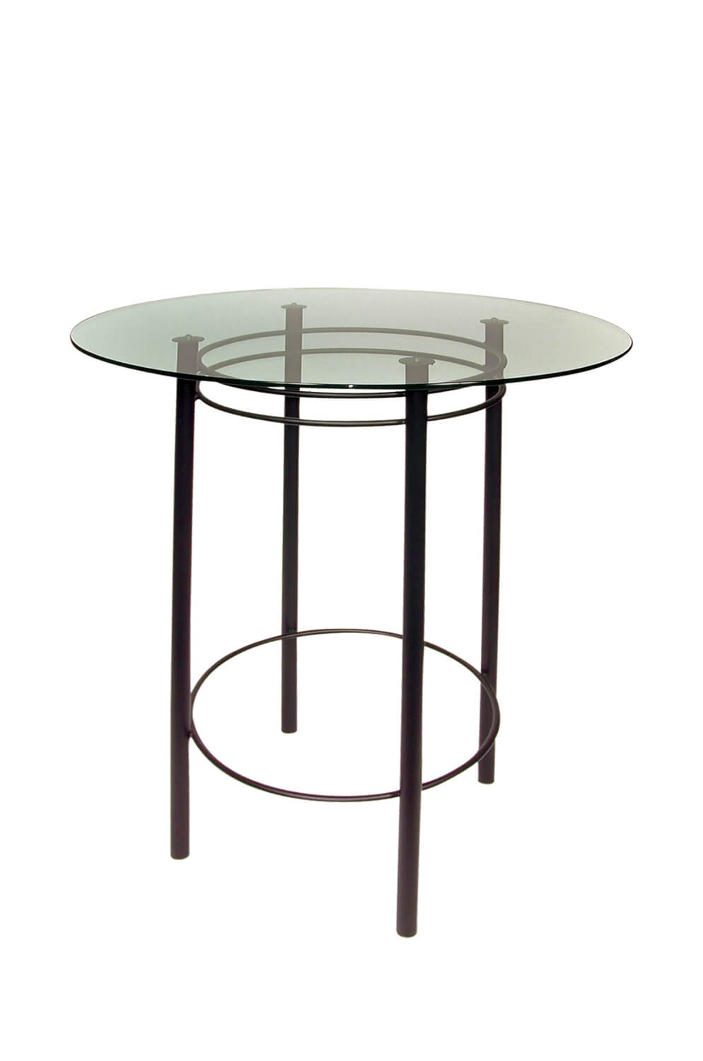 Trica S Astro Pub Table W Shatter, Round Table Bar Height