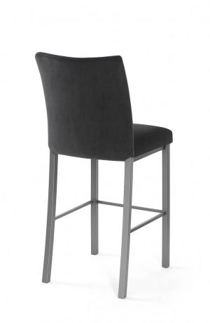 Trica's Biscaro Bar Stool in Anthracite Gray Metal Legs