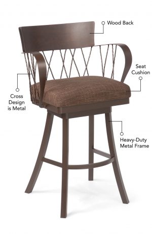 Trica's Bambusa Swivel Stool - Made-to-Order