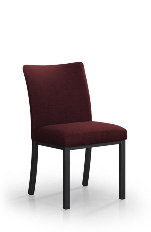 Trica's Biscaro Black Dining Chair in Red Fabric