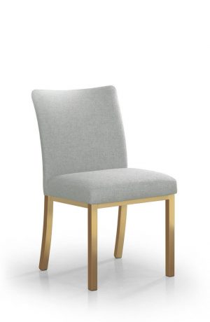 Trica's Biscaro Gold Dining Chair and Gray Fabric