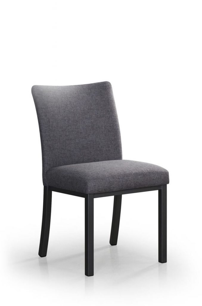Trica's Biscaro Modern Gray and Black Upholstered Dining Chair