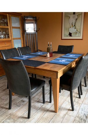 Trica's Biscaro Plus Dining Chair in Black in Transitional Dining Room