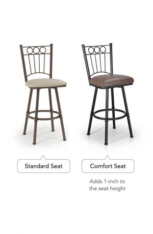 Trica Charles 1 Swivel Stool - Available in Standard Seat or Comfort Seat