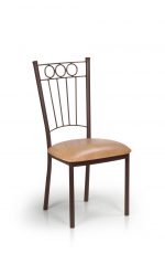 Trica's Charles Brown Dining Chair with Tall Backrest