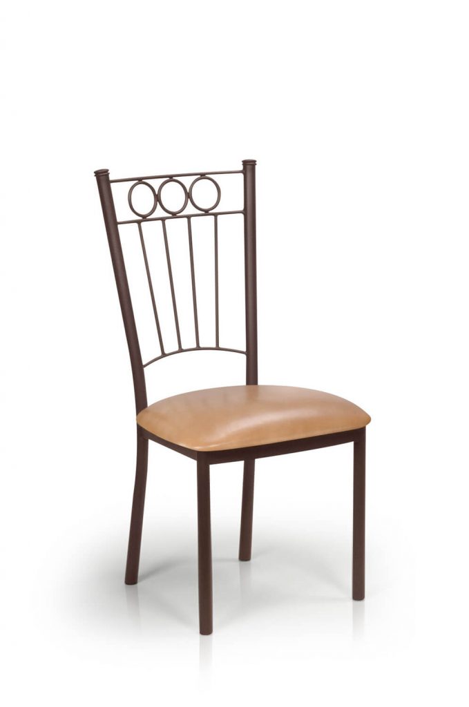 Trica's Charles Brown Dining Chair with Tall Backrest