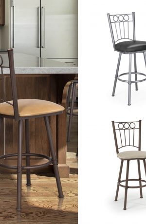 Trica's Charles Traditional Swivel Bar Stool - in Custom Colors