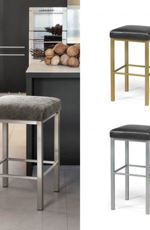 Trica's Day Modern Backless Bar Stool in Custom Color Choices