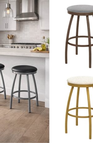Trica's Henry Custom Made Backless Swivel Bar Stool