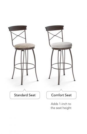 Trica Laura Swivel Stool - Available in Standard Seat or Comfort Seat
