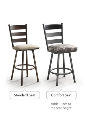 Trica Louis Swivel Stool - Available in Standard Seat or Comfort Seat