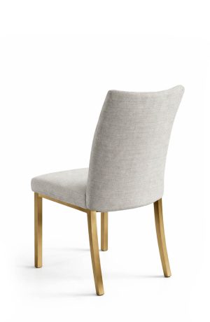 Trica's Modern Gold Dining Chair with High Back