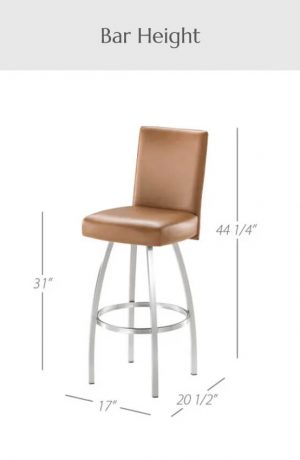 Trica's Nicholas Swivel Stool in Counter Height, Bar Height, and Spectator Height