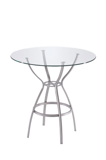 Trica Rome Table with Round Glass