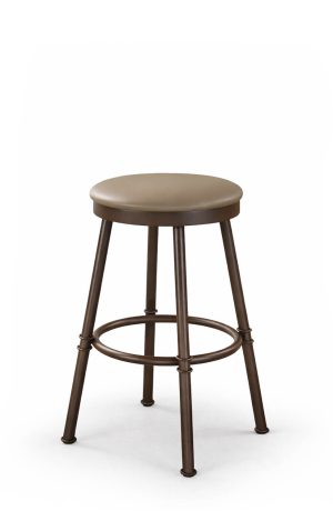 Trica's Sal Traditional Backless Brown Bar Stool