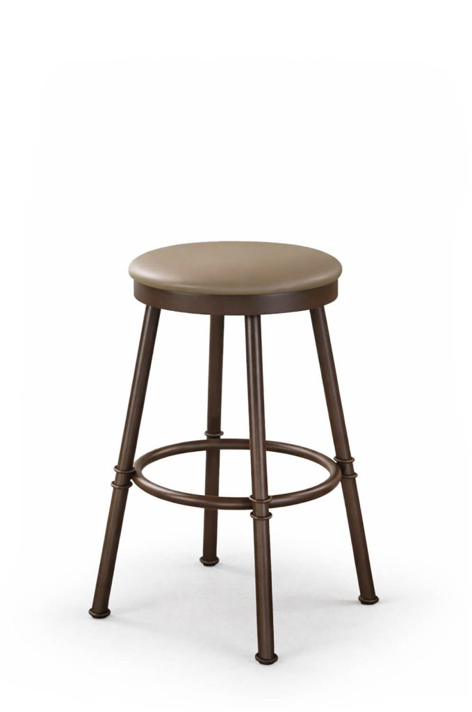 Trica's Sal Traditional Backless Brown Bar Stool