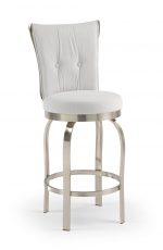 Trica Tuscany 1 Swivel Stool with Button-Tufted Back