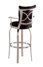 Trica Tuscany 2 Swivel Stool with Leather Upholstered Back and Seat