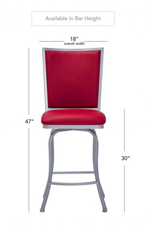 Wesley Allen's Morrison Swivel Stool in Bar Height