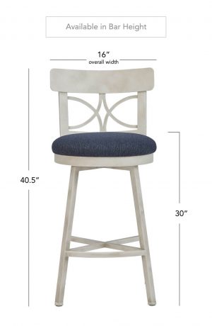 Wesley Allen's Sausalito Swivel Stool in Bar Height