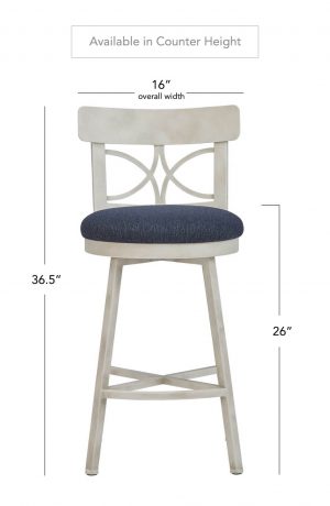 Wesley Allen's Sausalito Swivel Stool in CounterHeight