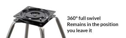 360-degree swivel