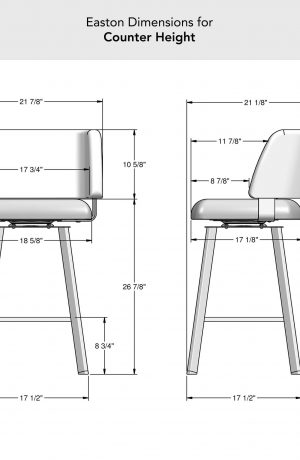 Amisco's Easton Swivel Bar Stool Dimensions for Counter Height