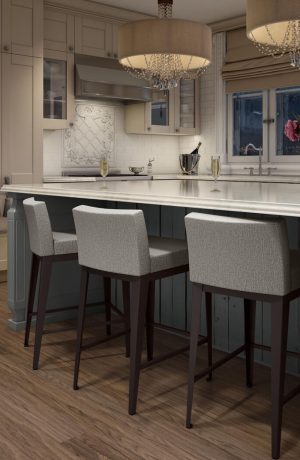 Amisco Ethan Stationary Stool in Cottage Style Kitchen